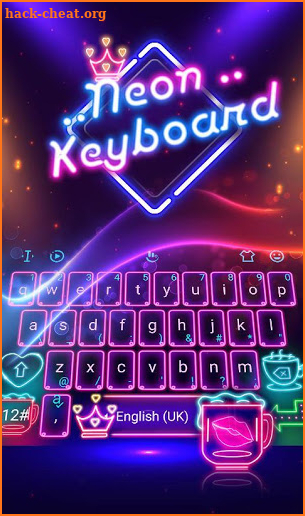 Neon Color Keyboard Theme screenshot