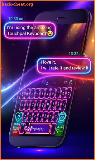 Neon Color Keyboard Theme screenshot