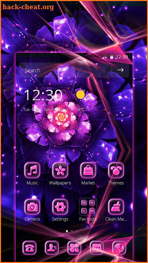 Neon Colorful Vivid Bloom Theme screenshot