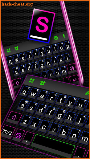 Neon Colors Keyboard Theme screenshot