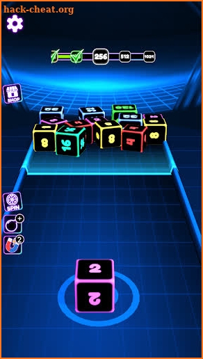 Neon Cubes: 2048 3D Shooter screenshot