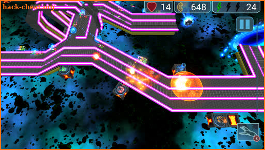 Neon Defenders TD - Epic Sci-Fi Tower Defense Game screenshot