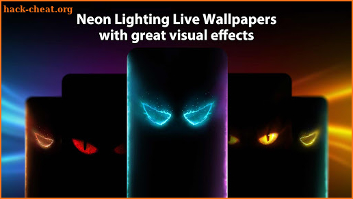 Neon Demon Eyes Live Wallpaper screenshot