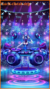 Neon DJ Music Hologram Keyboard screenshot