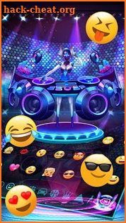 Neon DJ Music Hologram Keyboard screenshot