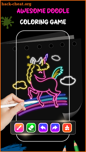 Neon Draw - Glow Doodle Art screenshot