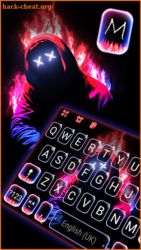 Neon Fire Maskman Themes screenshot