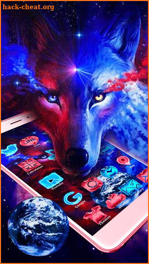 Neon, Fire, Wolf Themes, Live Wallpaper screenshot