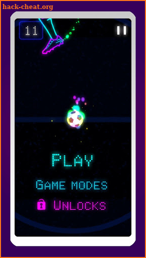 Neon Flick Soccer - Free Kick Game screenshot