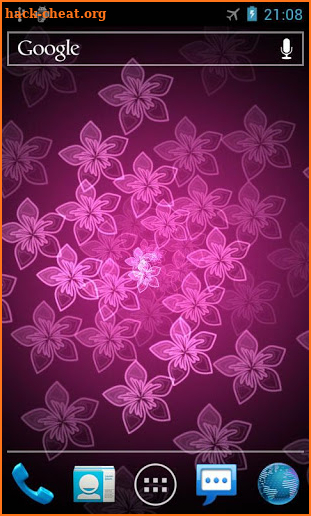 Neon Flower Pro Live Wallpaper screenshot