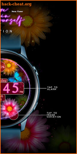 Neon Flower_Watchface screenshot