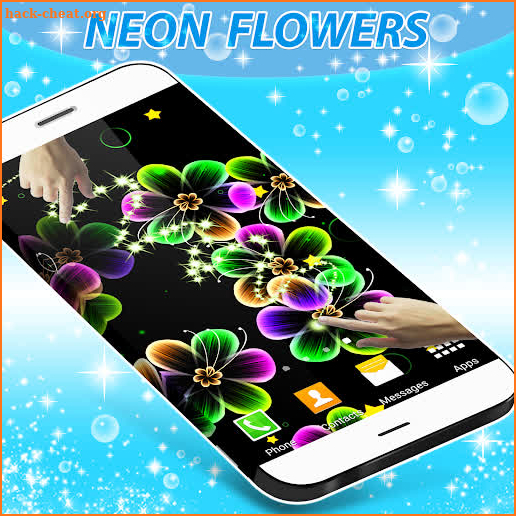 Neon Flowers Live Wallpaper screenshot
