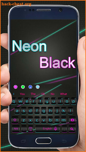 Neon Fluorescent Black keyboard screenshot