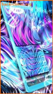 Neon Galaxy Keyboard Theme screenshot