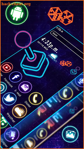 Neon, Game, Over Themes, Live Wallpaper screenshot