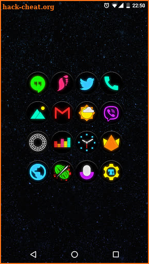 Neon Glow C - Icon Pack screenshot