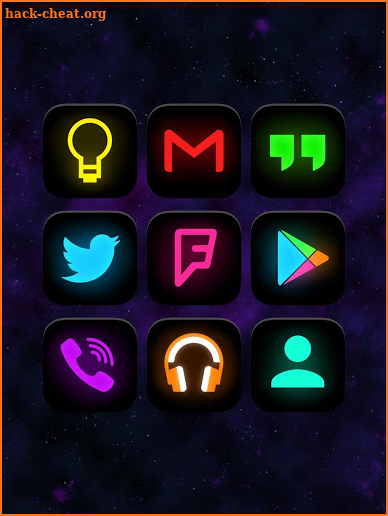 Neon Glow - Icon Pack screenshot