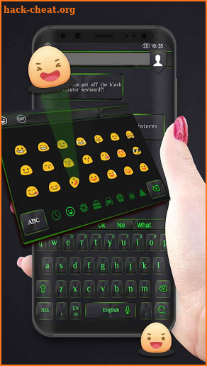 Neon Green Keyboard screenshot