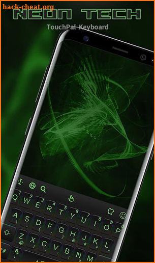 Neon Green Keyboard Theme screenshot