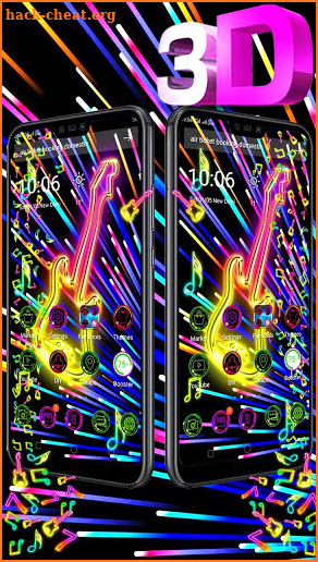 Neon Guitar 3D Gravity Theme🎸 screenshot