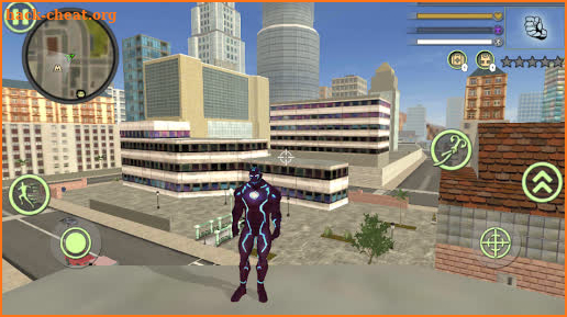 Neon Iron Stickman Rope Hero Gangstar Crime screenshot