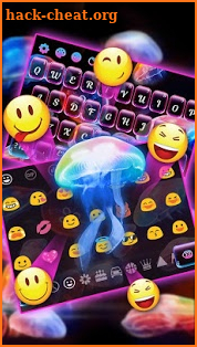 Neon Jellyfish Keyboard screenshot