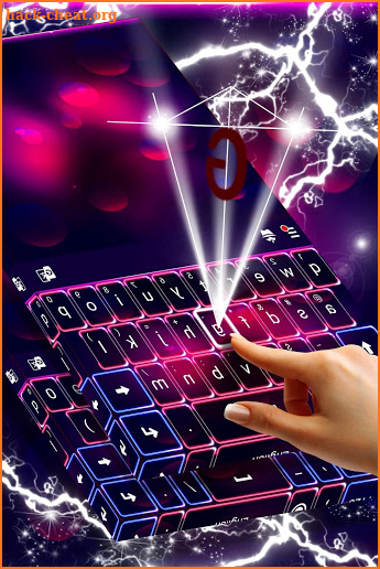 Neon Keyboard Theme screenshot