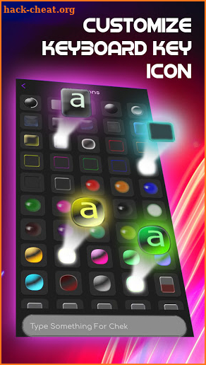 Neon Keyboard Theme - LED Light Background screenshot