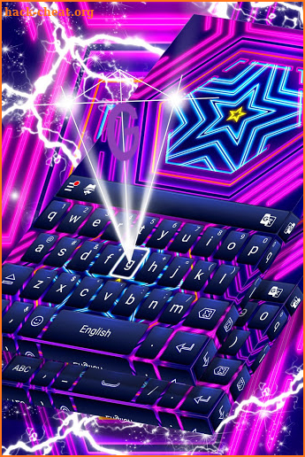 Neon Keypad Theme Free screenshot