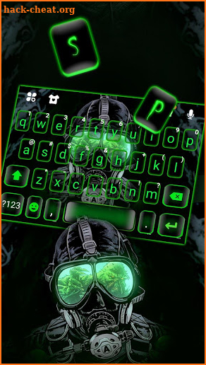Neon Killer Croc Keyboard Theme screenshot