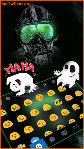 Neon Killer Croc Keyboard Theme screenshot