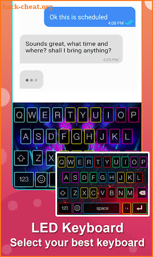 Neon LED Keyboard - RGB Lighting Colors screenshot