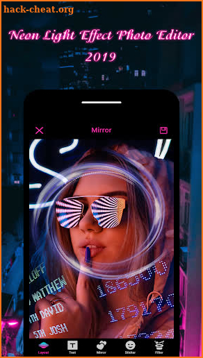 Neon Light Effect Photo Editor 2019 screenshot