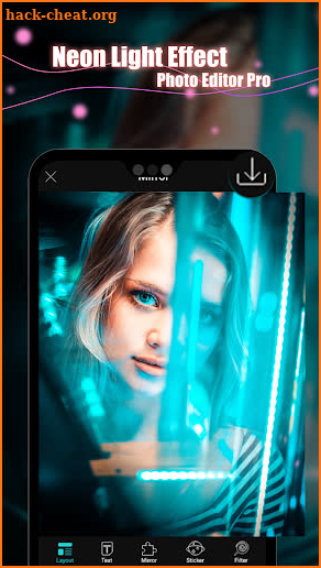 Neon Light Effect Photo Editor Pro screenshot
