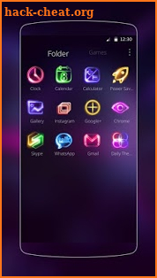 Neon Light Icon Packs (Theme) screenshot