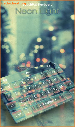 Neon Light Keyboard Theme screenshot