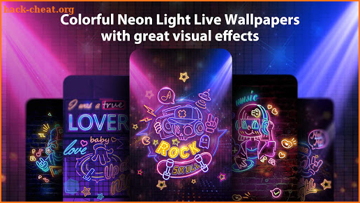 Neon Light Live Wallpaper & Launcher Themes screenshot