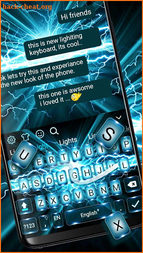 Neon Lighting Keyboard Theme screenshot