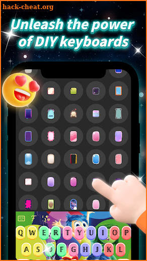 Neon Love Keyboard & Wallpaper screenshot