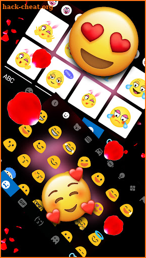 Neon Love Light Keyboard Background screenshot