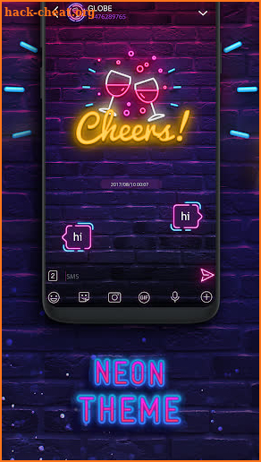 Neon Messenger for SMS - Default SMS&Phone handler screenshot