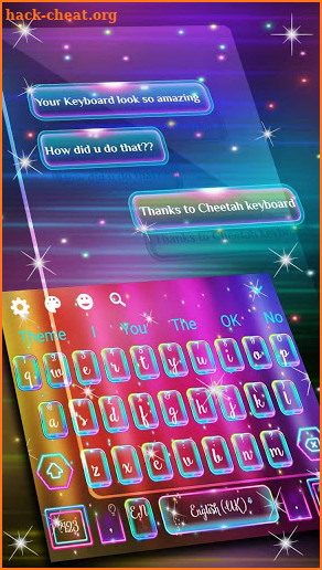 Neon Messenger Keyboard screenshot