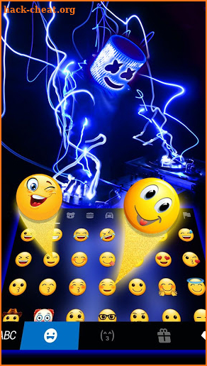 Neon Music Dj Keyboard Theme screenshot