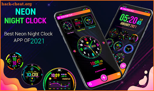 Neon Night Clock - Led Color Night Clocks screenshot