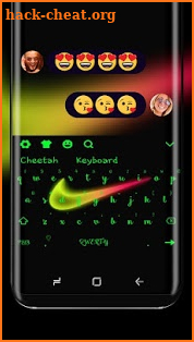 neon Nike Keyboard Theme screenshot