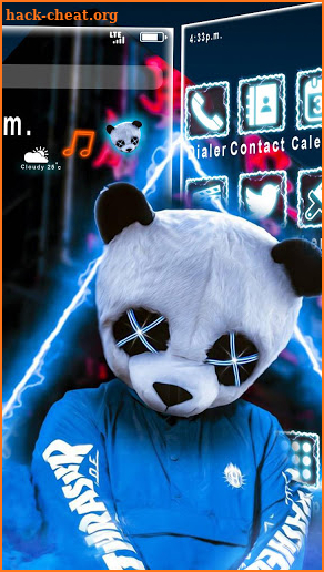 Neon, Panda, Boy Themes, Live Wallpaper screenshot