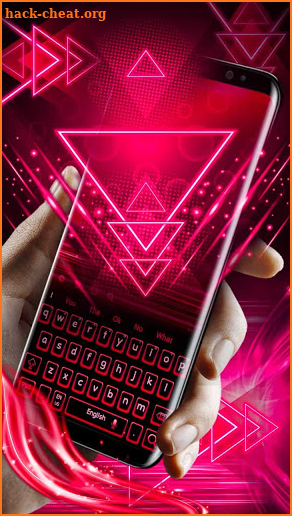 Neon Pink Keyboard screenshot