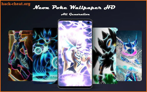 Neon Poke Wallpaper HD screenshot