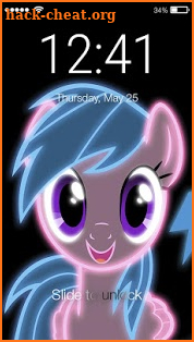 Neon Pony Little My Glitter Cute Smart Screen Lock screenshot