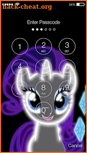Neon Pony Little My Glitter Cute Smart Screen Lock screenshot